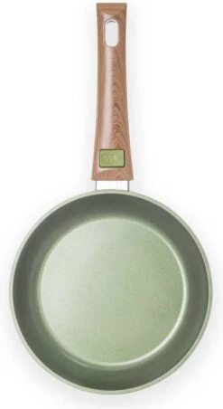 Just Vegan Koekenpan ECO Met Afneembaar Handvat 20 Cm Aluminium Groen -Keukenproducten Winkel 656x1200