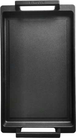 Eurolux Teppanyaki Plaat Met Grepen - 41 X 24 X 2.5 Cm - Zwart - Aluminium - Geschikt Voor Alle Warmtebronnen -Keukenproducten Winkel 658x1200