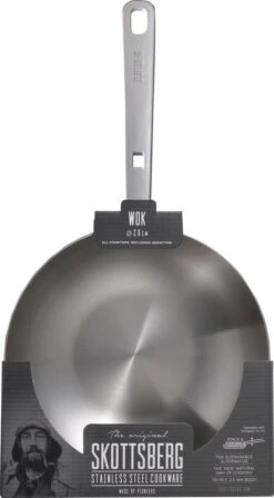 Skottsberg Wok Stainless Steel 28 Cm Roestvrijstaal -Keukenproducten Winkel 662x1200