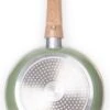 Just Vegan Koekenpan ECO Met Afneembaar Handvat 20 Cm Aluminium Groen -Keukenproducten Winkel 668x1200