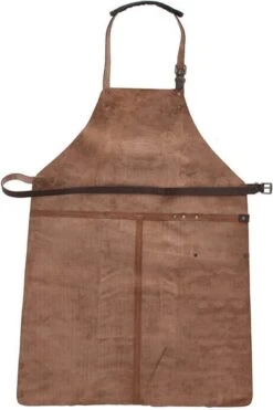 Old West BBQ Schort Barbecue Schort Leer - Cognac Bruin -Keukenproducten Winkel 799x1200 15