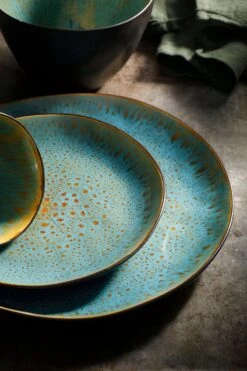 Palmer Serviesset Lotus Stoneware 6-persoons 24-delig Zwart Turquoise -Keukenproducten Winkel 800x1200 27