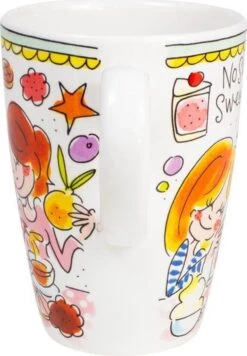 Blond Amsterdam Even Bijkletsen Beker XL 500 Ml - Mint Rand -Keukenproducten Winkel 833x1200 1