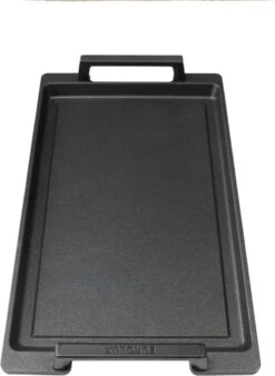 Eurolux Teppanyaki Plaat Met Grepen - 41 X 24 X 2.5 Cm - Zwart - Aluminium - Geschikt Voor Alle Warmtebronnen -Keukenproducten Winkel 878x1200
