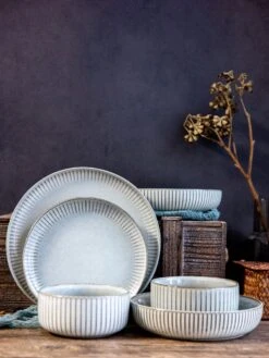 Selinex Stoneware - Serviesset - Grijs - 16 Delig 4 Persoons - CADEAUTIP - CADEAU -Keukenproducten Winkel 900x1200 7