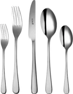 Sola Bestekset Berlijn - Economy - 8 Persoons - 70 Delig - Zilver Chroomstaal 18/0 - RVS