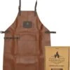 Goodman - BBQ Schort - Echt Leer - Leren Schort Man - Cognac Bruin -Keukenproducten Winkel 938x1200