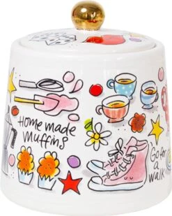 Blond Amsterdam, Happy - Suikerpot Goud -Keukenproducten Winkel 959x1200 1